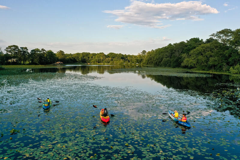 Kayaking on Burton Pond