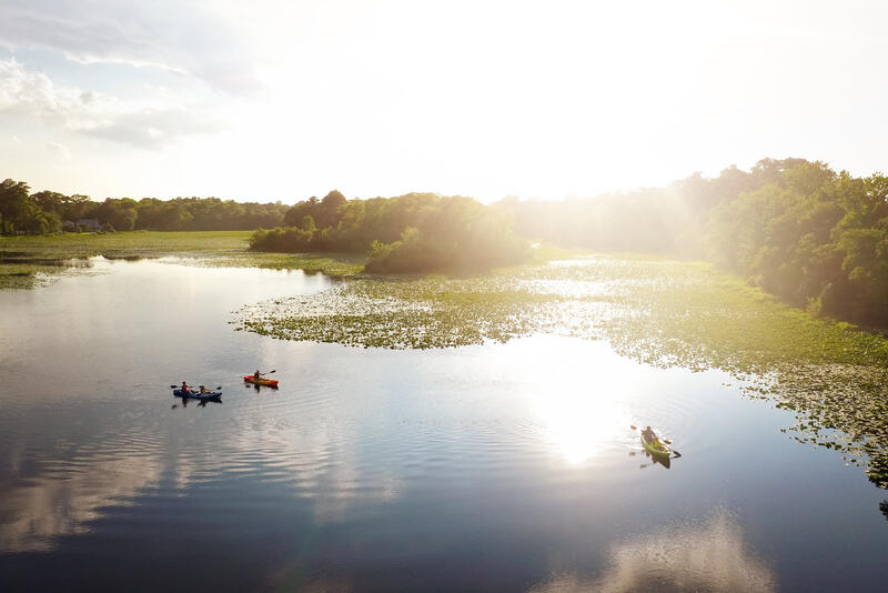 Kayaking on Burton Pond